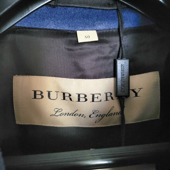 NWT Burberry Men's Kensington Trench Coat Mid-length Wool/Cashmere - Size 50 - Picture 6 of 16